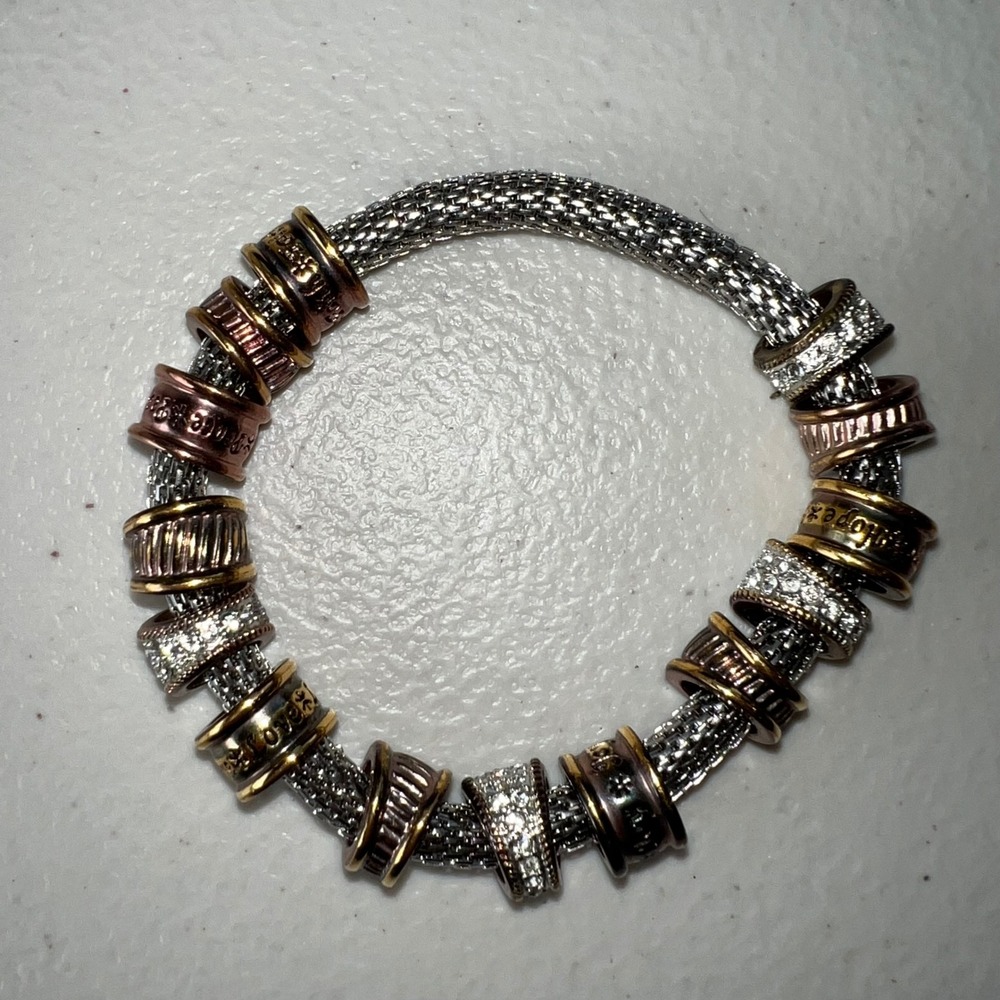 Bradford Exchange Nature's Healing Touch Woven Copper Charm Bead Bracelet - Picture 8 of 9